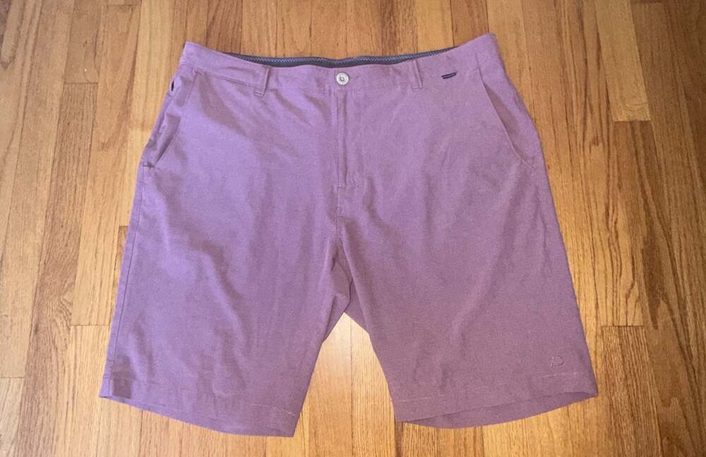 7 Diamonds Shorts Men’s 38 Purple Performance Casual Stretch Lightweight Golf